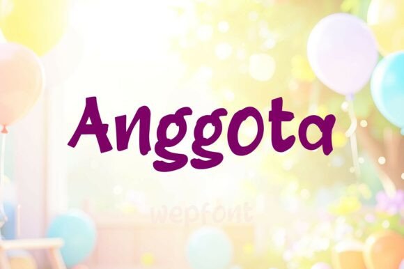 Anggota Font: A Playful Typeface for Web Design