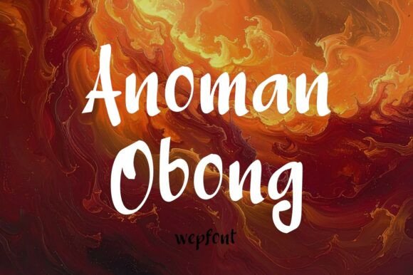 Anoman Obong: A Dramatic Script Font for Web Design