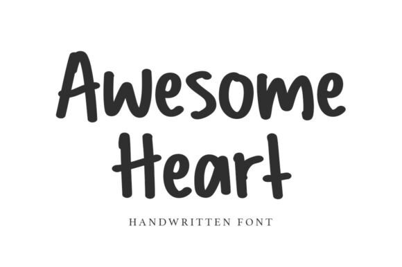 Awesome Heart: A Bold Display Font for Branding