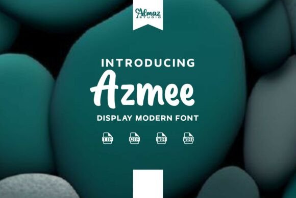 Azmee: A Friendly Display Font for Small Business Branding