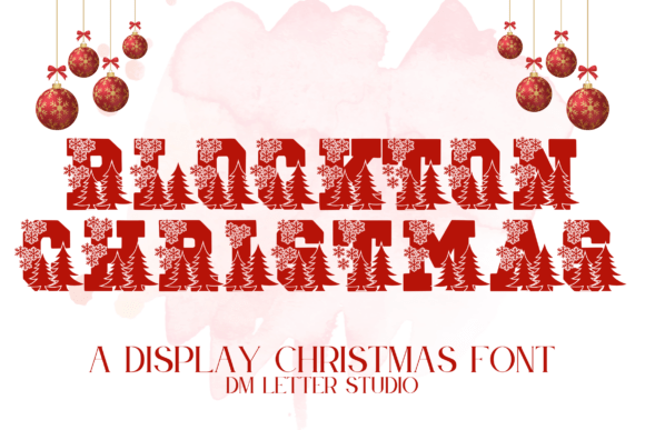 Blockton Christmas: A Bold Holiday Display Font