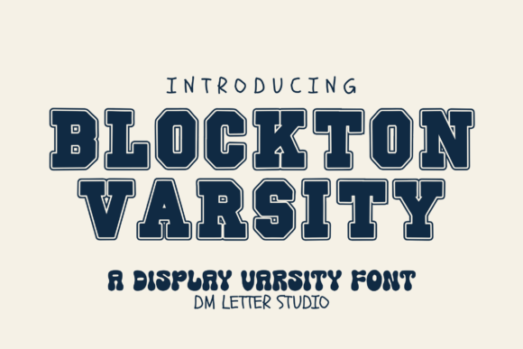 Blockton Varsity: The Bold Display Font for Branding