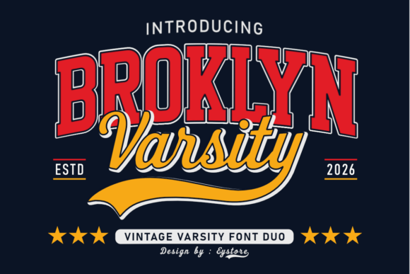 Broklyn Varsity: A Vintage Display Font Review