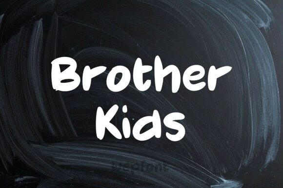Brother Kids: A Playful Script Font for Branding