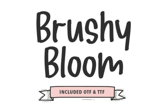 Brushy Bloom: A Bold Handwritten Typeface for Web Design