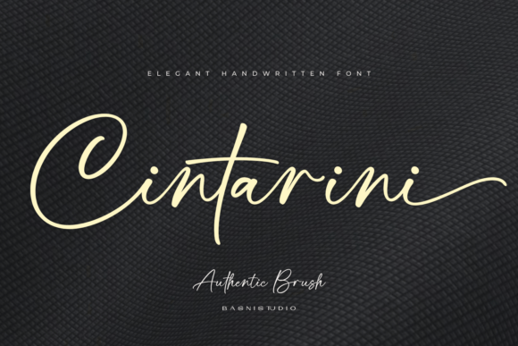 Cintarini: A Handwritten Font for Editorial Design