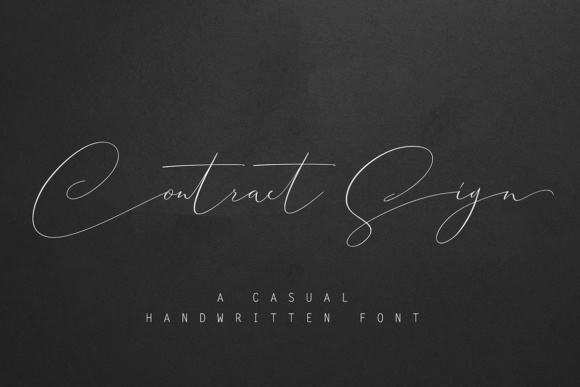 Contract Sign: A Premium Script Font for Web Design