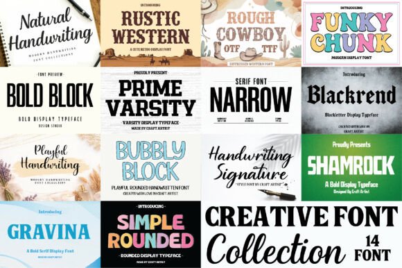 Creative Collection: The Ultimate Editorial Font Bundle