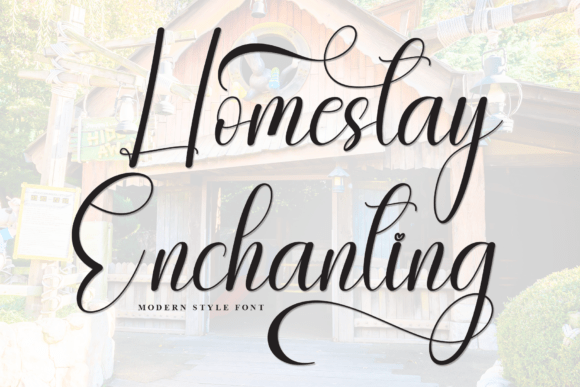 Homestay Enchanting: A Handwritten Font for Branding