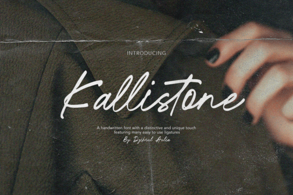 Kallistone: A Premium Handwritten Script Font for Editorial Design