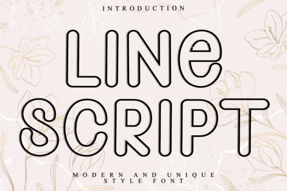 Line Script: A Modern Display Font for Web Design