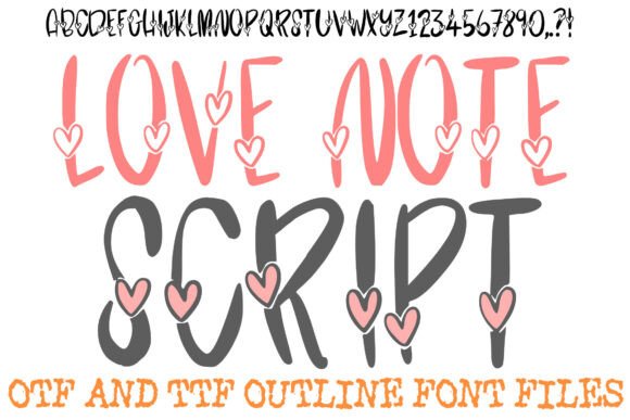 Love Note Script: A Romantic Decorative Font for Editorial Design
