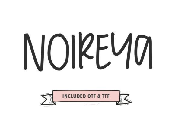 Noireya: A Bold Handwritten Font for Makers