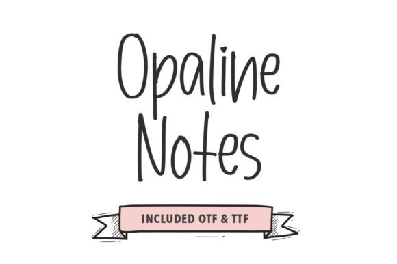 Opaline Notes: A Refined Script Font for Makers