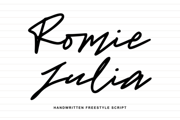 Romie Julia: A Handwritten Font for Authentic Brands