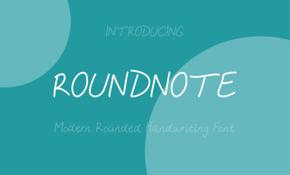 Roundnote: A Handwritten Font for Branding