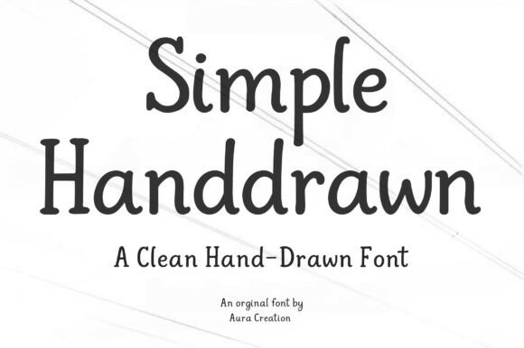 Simple Handdrawn: A Friendly Typeface for Small Business Branding