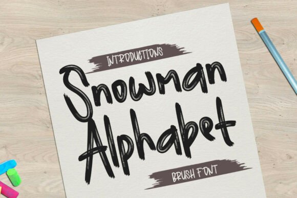 Snowman Alphabet: A Bold Typeface for Branding