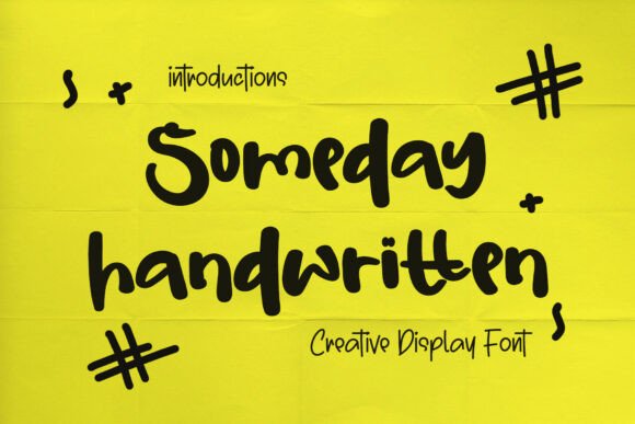 Someday Handwritten: A Warm Display Font for Web Design