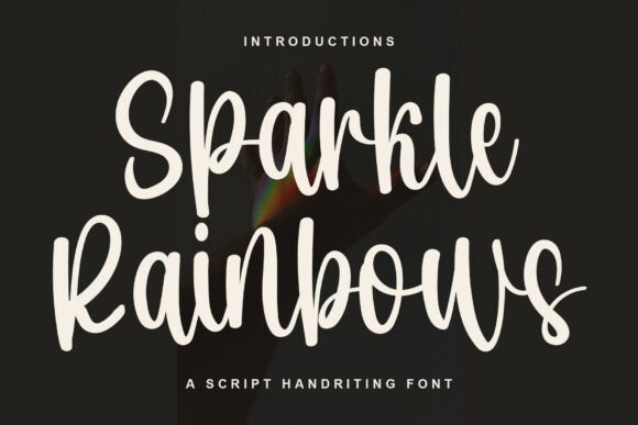 Sparkle Rainbows: A Vintage Script Font for Web Design
