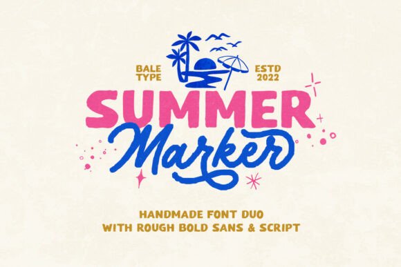 Summer Marker: The Handcrafted Font for Bold Marketing