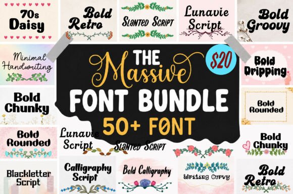 The Massive Mega Bundle: A Designer’s Font Toolkit