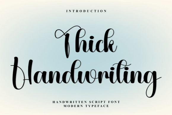 Thick Handwriting Font for Elegant Branding