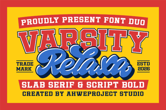 Varsity Relaxa: A Bold Display Font for Your Brand